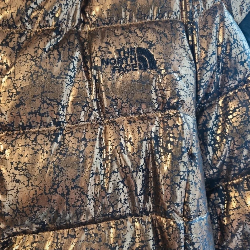 Metallic Gold Puffer Jacket - Picture 2 of 10